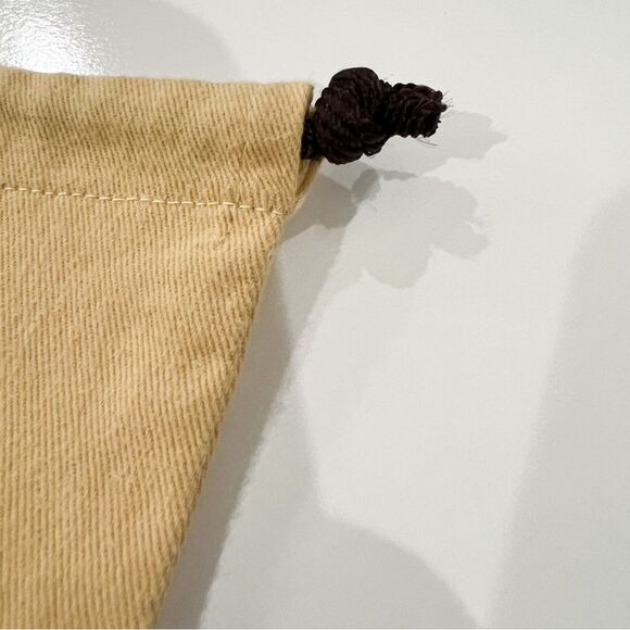 Louis Vuitton Cotton Drawstring Shoe Dust Bag 14.5 x 7.75 Tan Accessory Storage - Picture 2 of 7